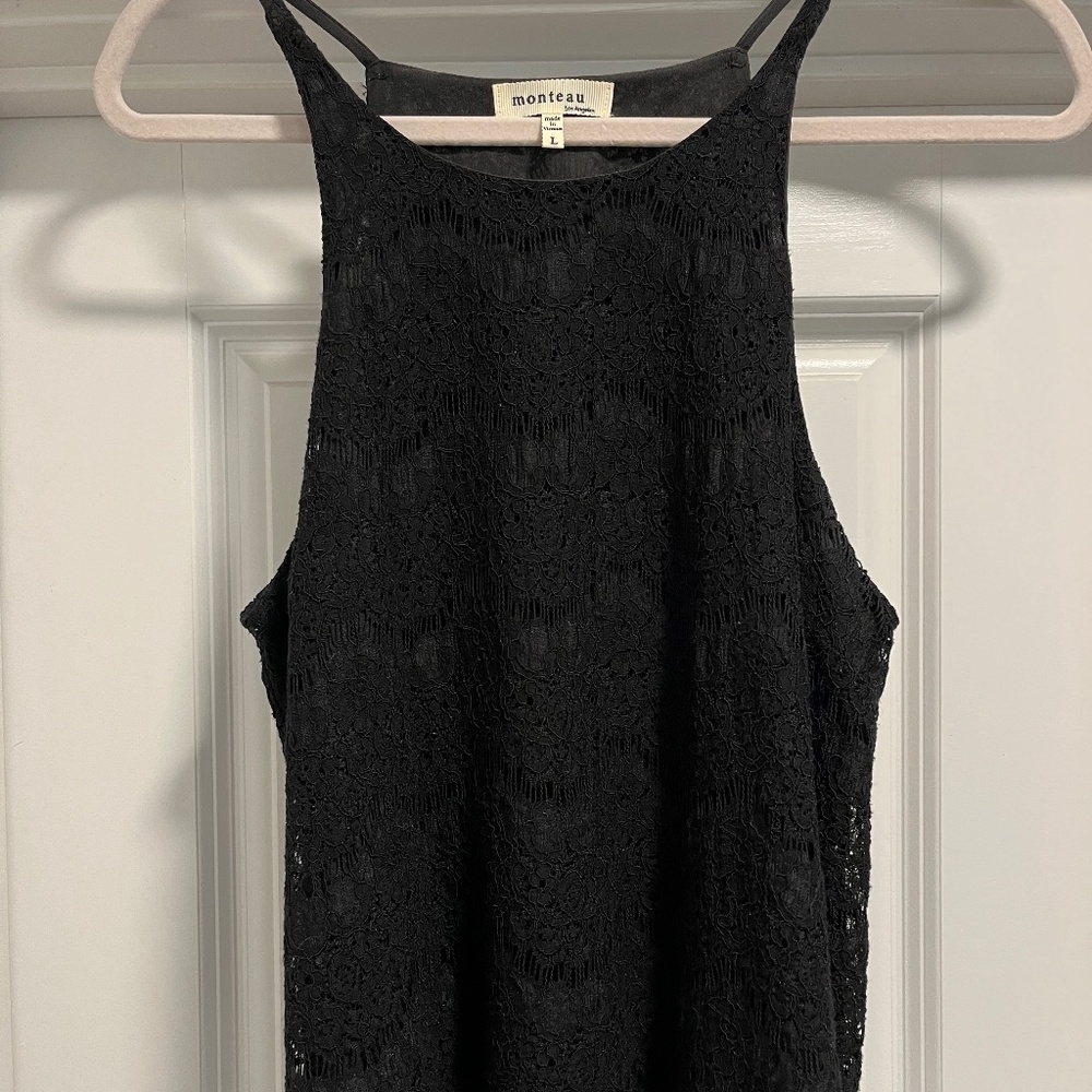 Black lace top